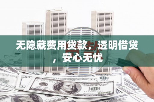 临湘无隐藏费用贷款，透明借贷，安心无忧