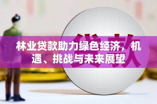临湘林业贷款助力绿色经济，机遇、挑战与未来展望