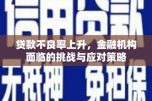 临湘贷款不良率上升，金融机构面临的挑战与应对策略