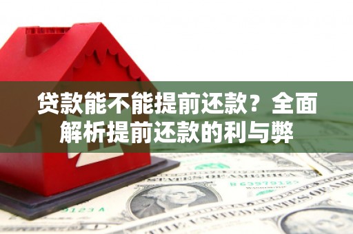 临湘贷款能不能提前还款？全面解析提前还款的利与弊