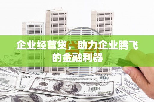 临湘企业经营贷，助力企业腾飞的金融利器