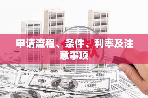 临湘申请流程、条件、利率及注意事项