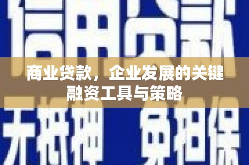临湘商业贷款，企业发展的关键融资工具与策略