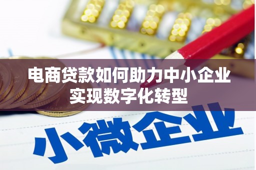 临湘电商贷款如何助力中小企业实现数字化转型