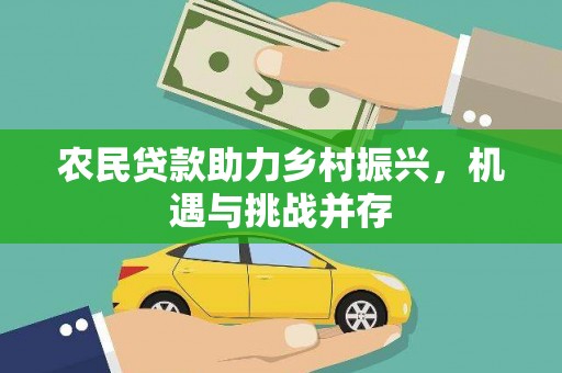 临湘农民贷款助力乡村振兴，机遇与挑战并存