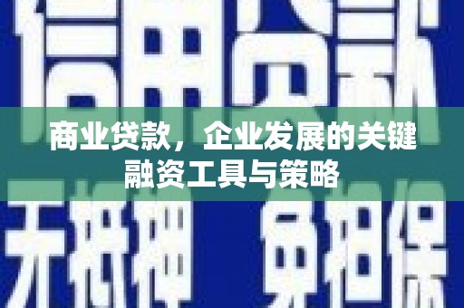 临湘商业贷款，企业发展的关键融资工具与策略