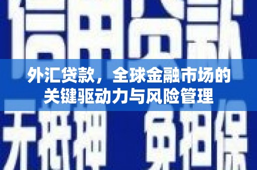 临湘外汇贷款，全球金融市场的关键驱动力与风险管理