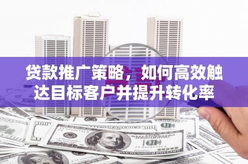 临湘贷款推广策略，如何高效触达目标客户并提升转化率