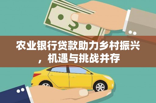 临湘农业银行贷款助力乡村振兴，机遇与挑战并存