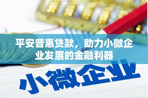 临湘平安普惠贷款，助力小微企业发展的金融利器