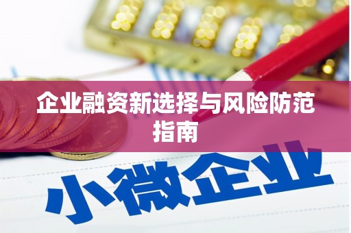 临湘企业融资新选择与风险防范指南