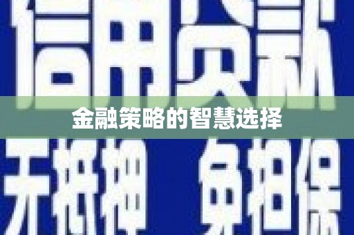 临湘金融策略的智慧选择