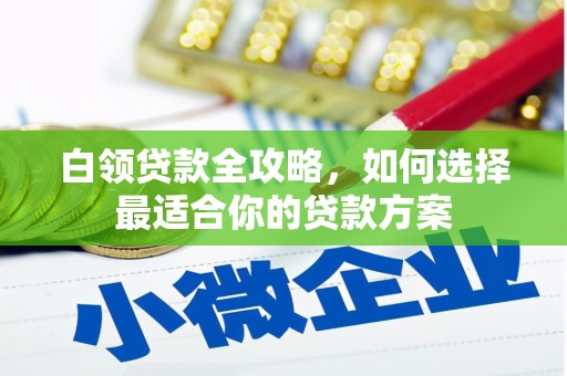 临湘白领贷款全攻略，如何选择最适合你的贷款方案