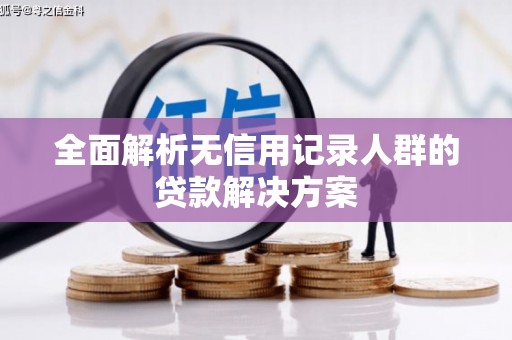 临湘全面解析无信用记录人群的贷款解决方案